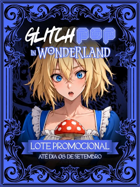 Arte do lote promocional com Alice em estilo anime